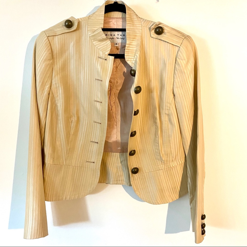 Beige Military Jacket